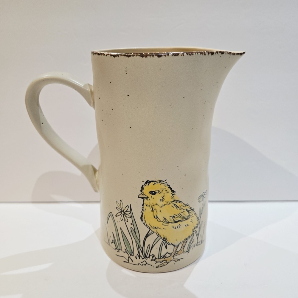 Spectrum Designz 2021 Yellow Chick Chicken Chickadee Spring Pitcher